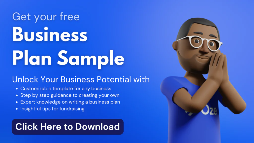 Download Oze's Sample Business Plan